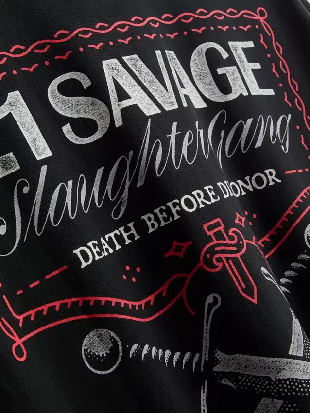 21 t-shirt de manga curta «Savage»