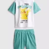 3-9 anos | Conjunto de camisas e calções Pokémon