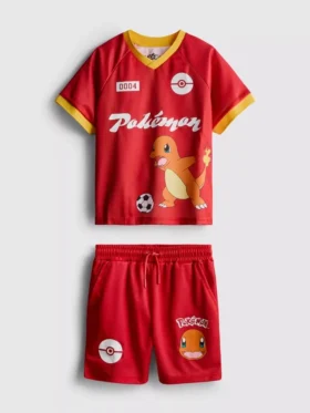 3-9 anos | Conjunto desportivo Pokémon Charmander