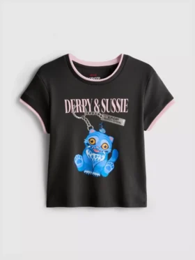 5-15 anos | Camisa «Derpy» do K-Pop Demon Hunters