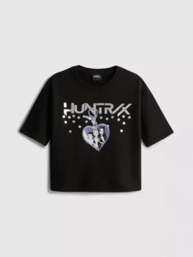 5-15 anos | T-shirt larga K-Pop Demon Hunters