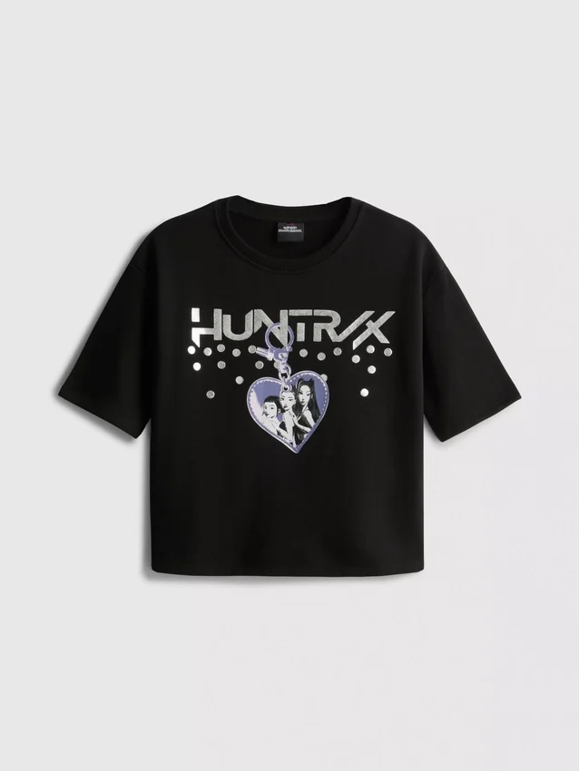 5-15 anos | T-shirt larga K-Pop Demon Hunters