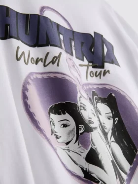 5-15 anos | T-shirt oversized K-Pop Demon Hunters