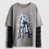 6-15 anos | Camisa de manga comprida com renda «K-Pop Demon Hunters»