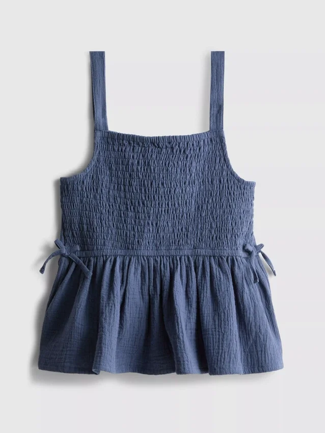 7-15 anos | blusa com laço franzido