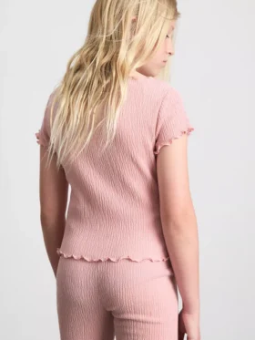 7-15 anos | blusa com textura enrugada
