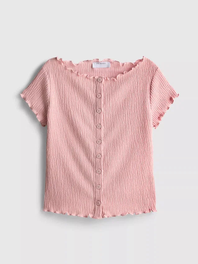 7-15 anos | blusa com textura enrugada