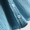7-15 anos | blusa com textura enrugada