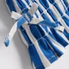 7-15 anos | blusa às riscas com franzido