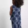 7-15 anos | blusa sem mangas bordada