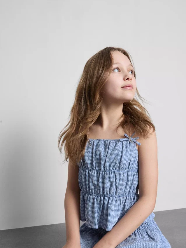 7-15 anos | blusa tipo smock