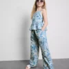 7-15 anos | calças com estampado de azulejos em mosaico