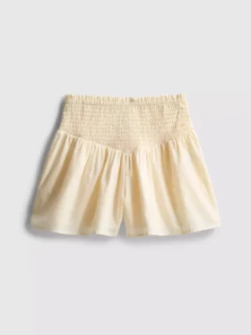 7-15 anos | calções com cintura franzida