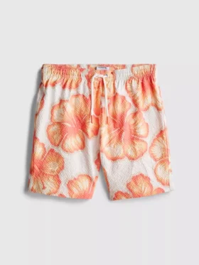 7-15 anos | calções de banho com padrão floral