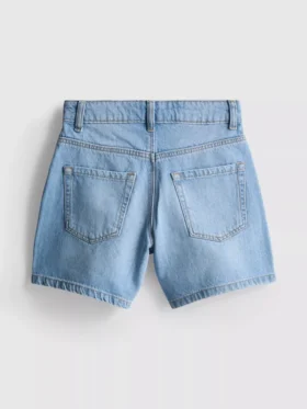 7-15 anos | calções de ganga com laço de strass