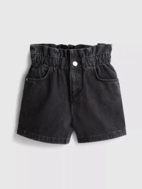 7-15 anos | calções de ganga estilo «paperbag»
