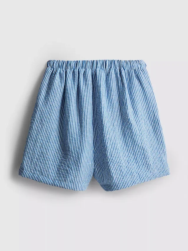 7-15 anos | calções de seersucker