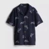 7-15 anos | camisa bordada com botões