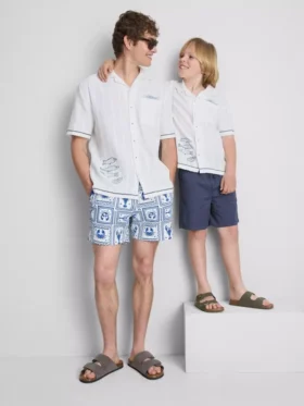 7-15 anos | Camisa com bordado de peixe