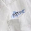 7-15 anos | Camisa com bordado de peixe