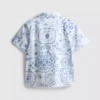 7-15 anos | camisa com estampado em mosaico