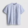 7-15 anos | camisa com gola de banda