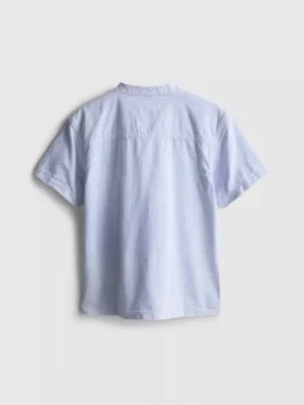 7-15 anos | camisa com gola de banda