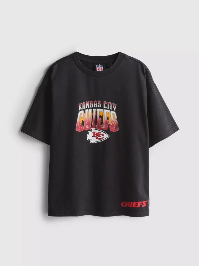 7-15 anos | Camisa com lavagem ácida dos Kansas City Chiefs da NFL
