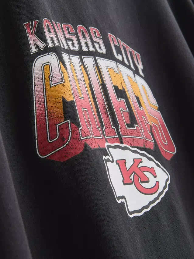 7-15 anos | Camisa com lavagem ácida dos Kansas City Chiefs da NFL