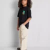 7-15 anos | camisa com padrão floral texturado