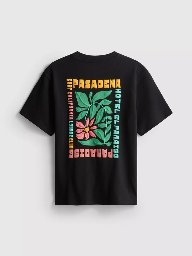 7-15 anos | camisa com padrão floral texturado