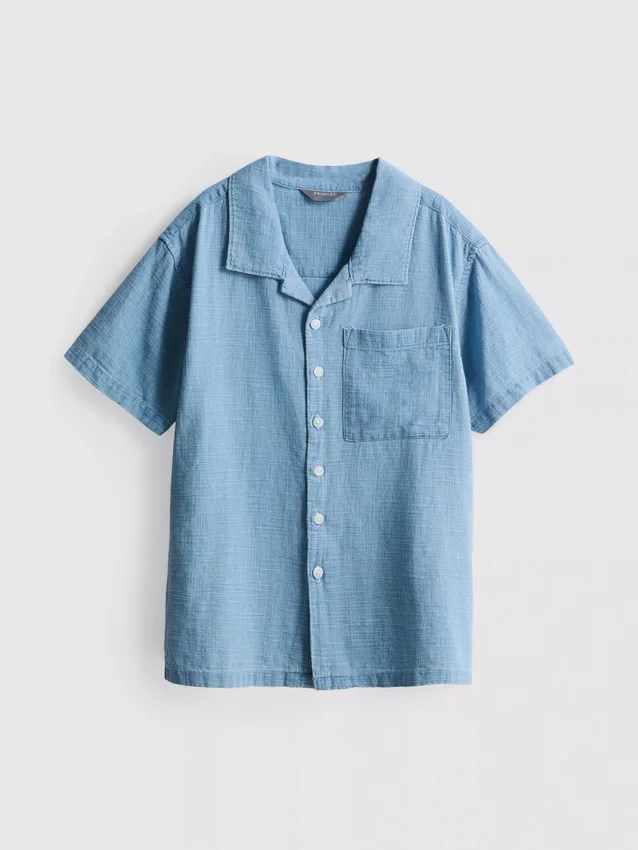 7-15 anos | camisa com textura