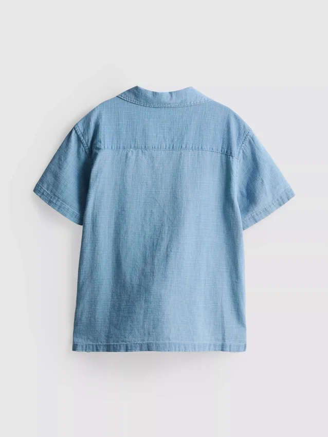 7-15 anos | camisa com textura