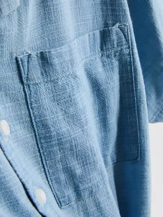 7-15 anos | camisa com textura