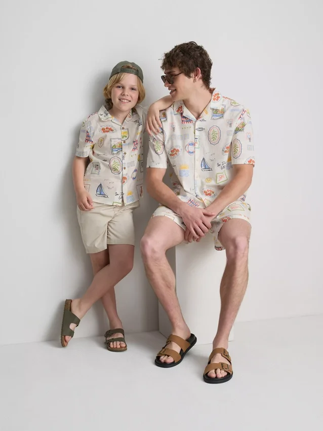 7-15 anos | camisa estampada