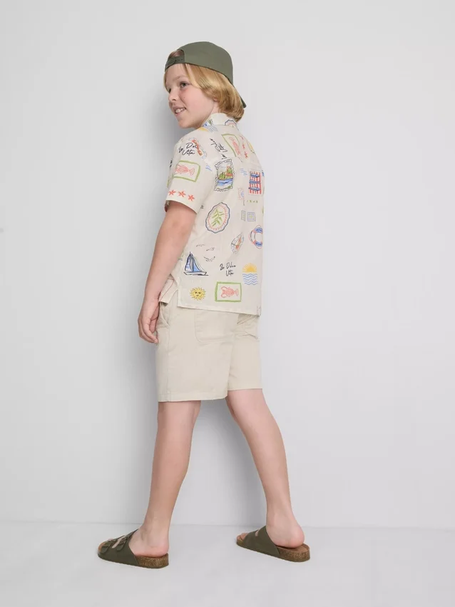 7-15 anos | camisa estampada
