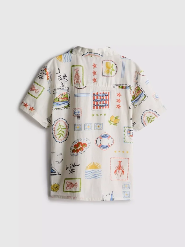 7-15 anos | camisa estampada
