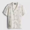 7-15 anos | camisa estampada com textura