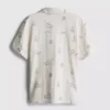 7-15 anos | camisa estampada com textura