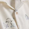 7-15 anos | camisa estampada com textura