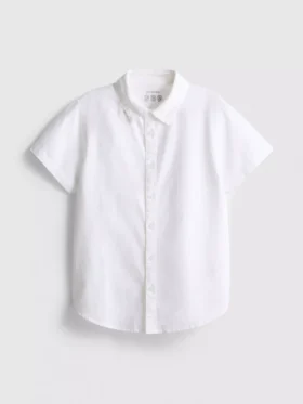 7-15 anos | camisa oxford de manga curta