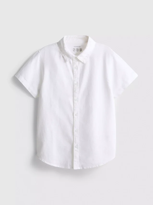 7-15 anos | camisa oxford de manga curta