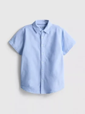7-15 anos | camisa oxford de manga curta