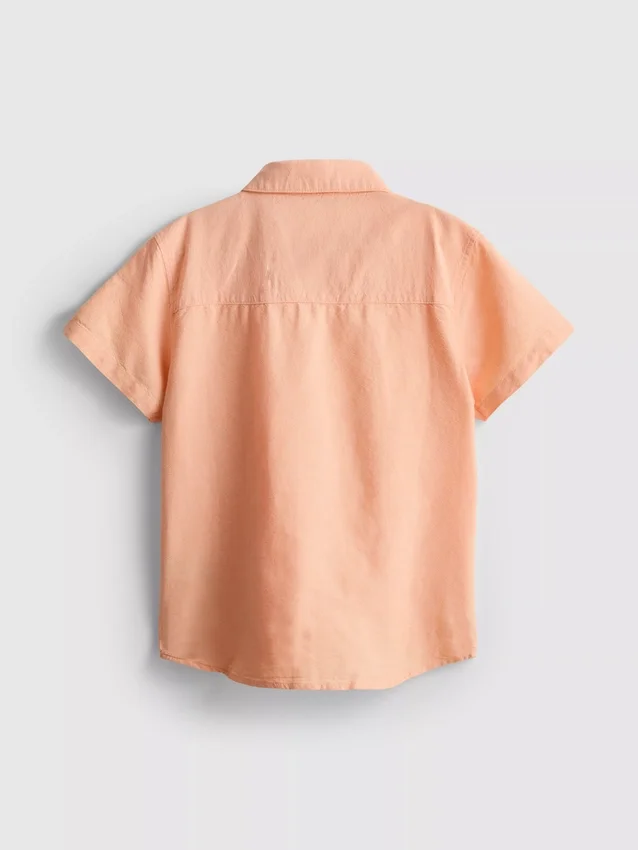 7-15 anos | camisa oxford de manga curta