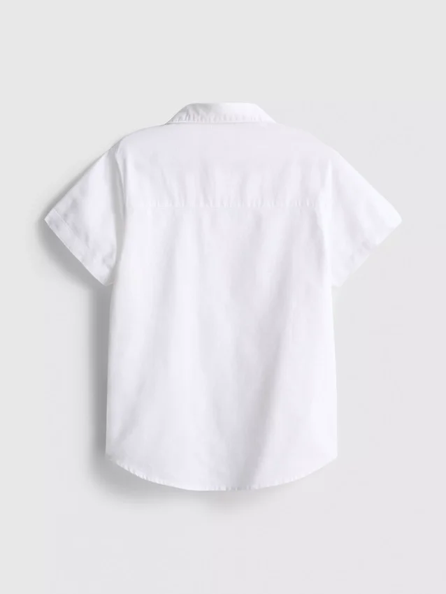 7-15 anos | camisa oxford de manga curta