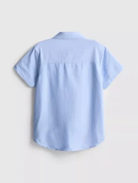 7-15 anos | camisa oxford de manga curta