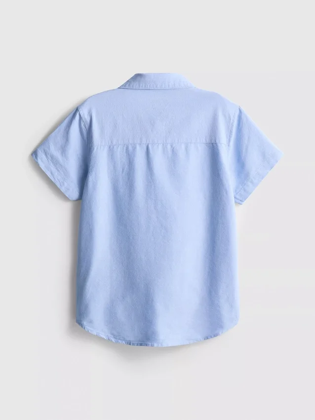 7-15 anos | camisa oxford de manga curta
