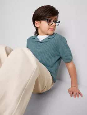 7-15 anos | camisa polo de malha