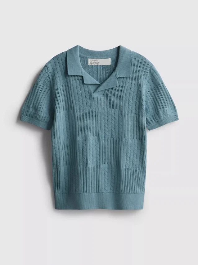 7-15 anos | camisa polo de malha