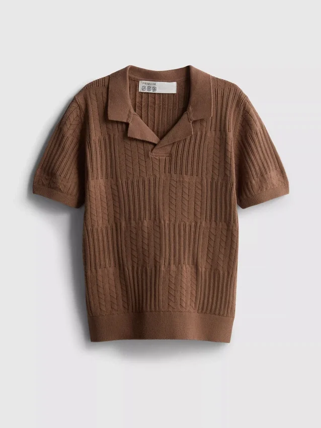 7-15 anos | camisa polo de malha